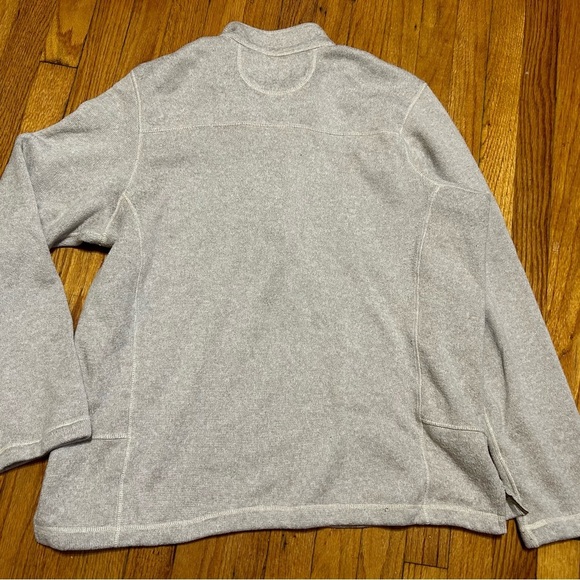 Men's Woolrich XL Fleece Cream/Oatmeal 1/4 zip Pull Over Sweater / Jacket - Picture 8 of 8